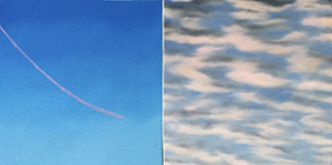 Image of the painting, Contrail with Sky, South by Glen Hansen